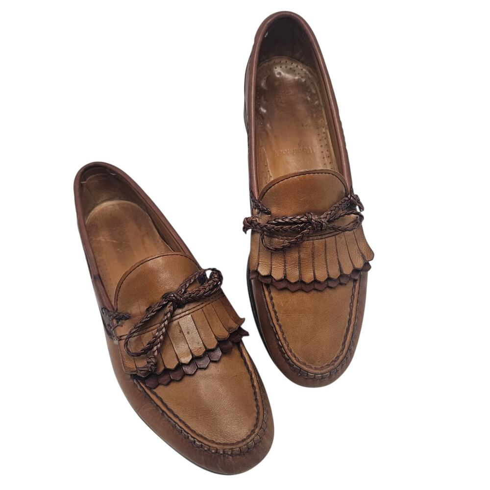 Vintage Allen Edmonds Two-Tone Woodstock Loafers 46291 47213 Men's 9 C Narrow